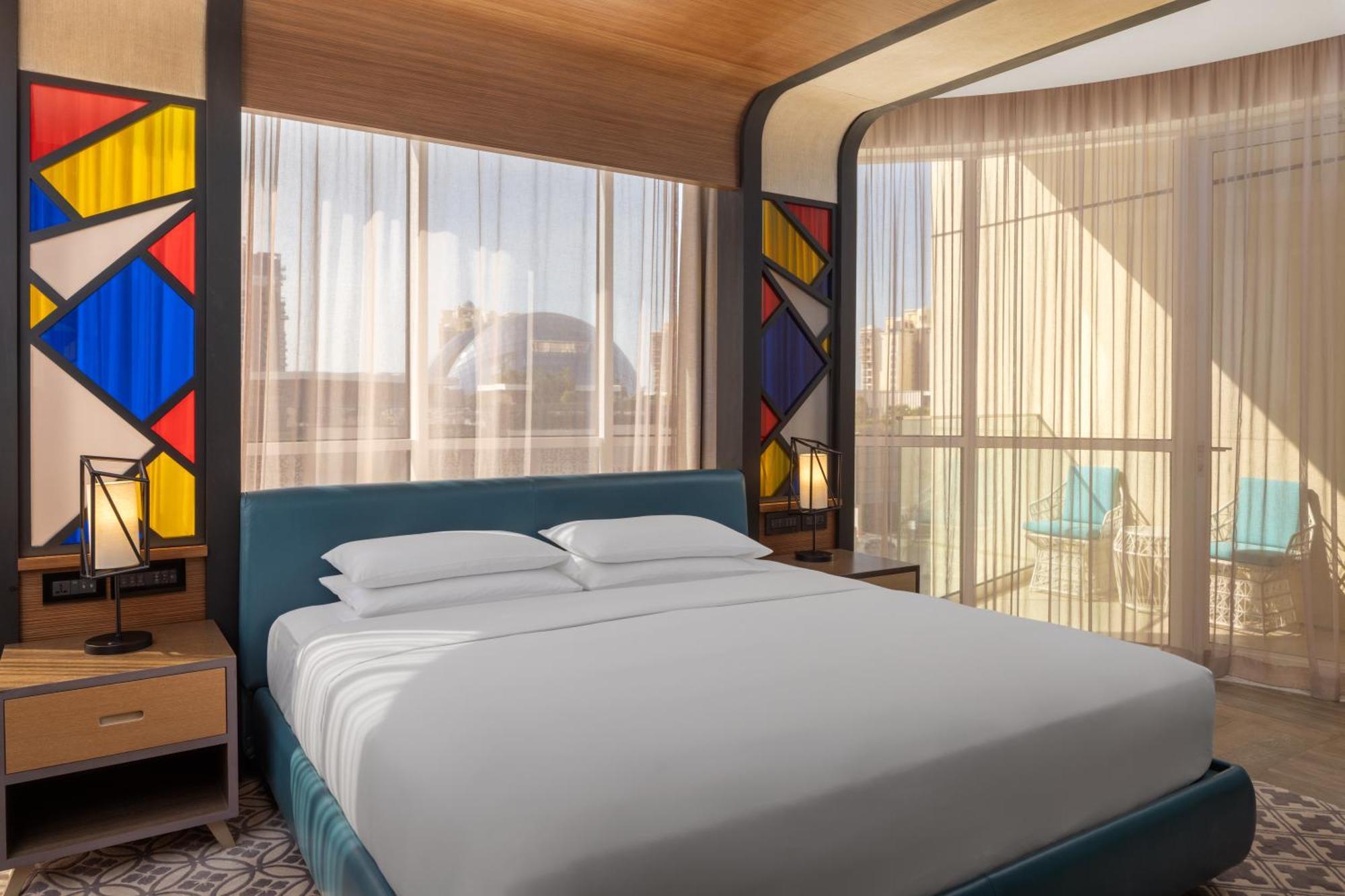 Hotel Andaz Dubai The Palm, By Hyatt Exterior foto A bedroom at the hotel