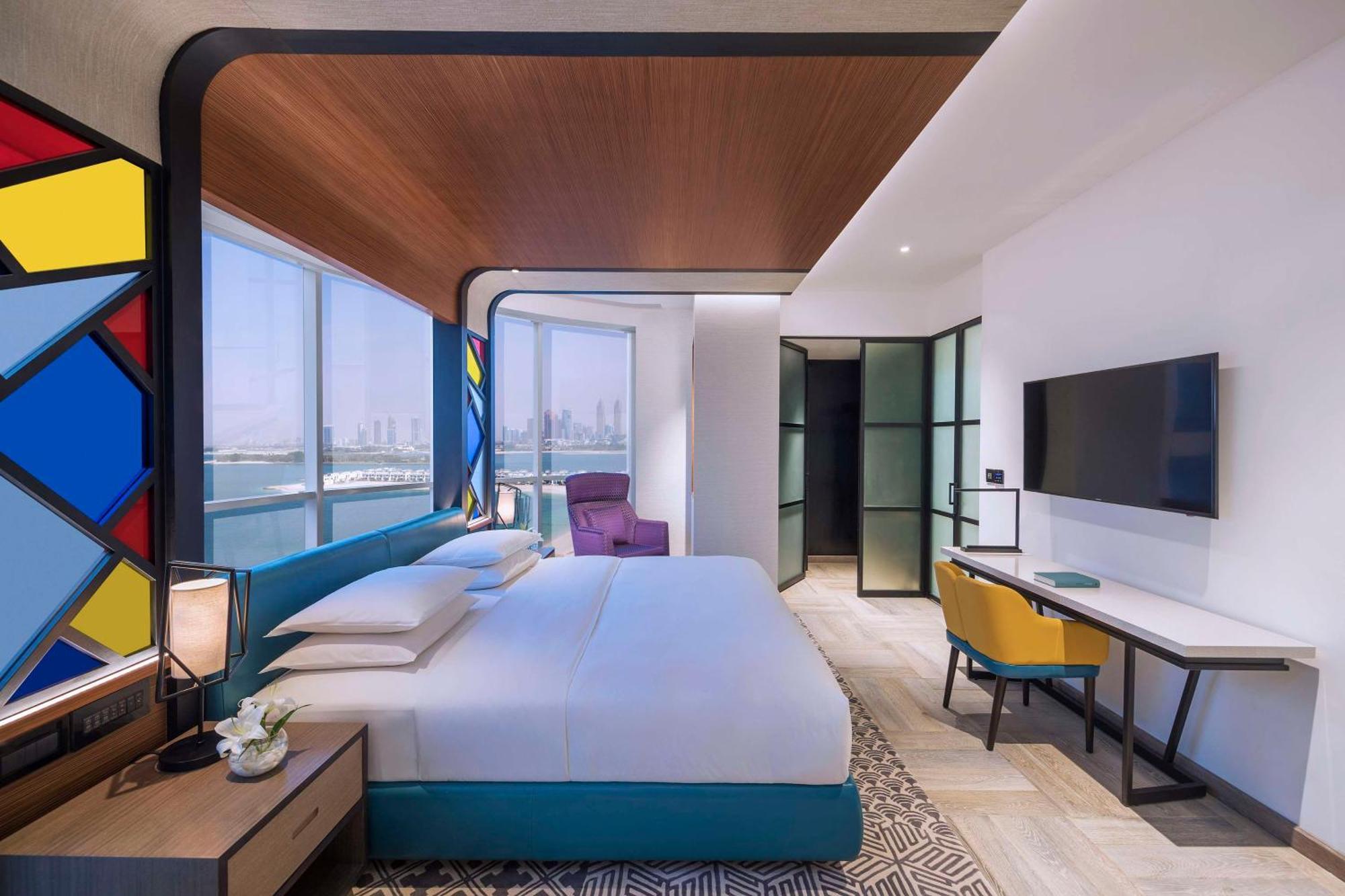 Hotel Andaz Dubai The Palm, By Hyatt Exterior foto A guest room at the hotel